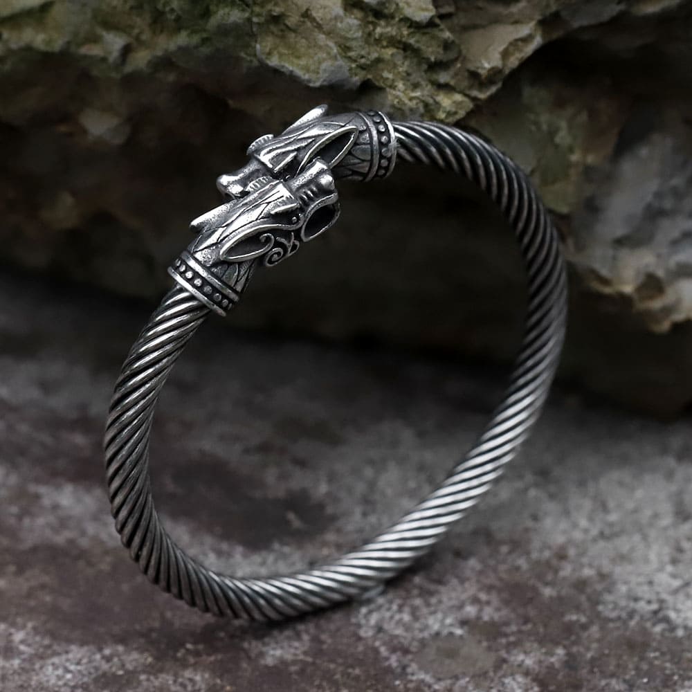 Dragons Head Viking Bracelet