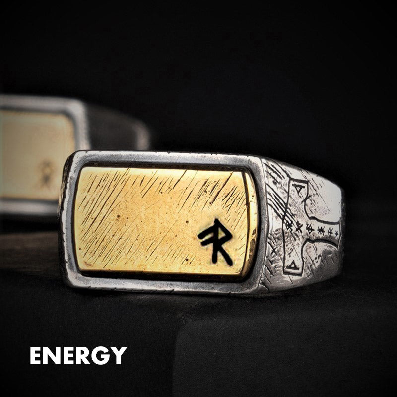 925 Silver Magical Rune Nordic Ring