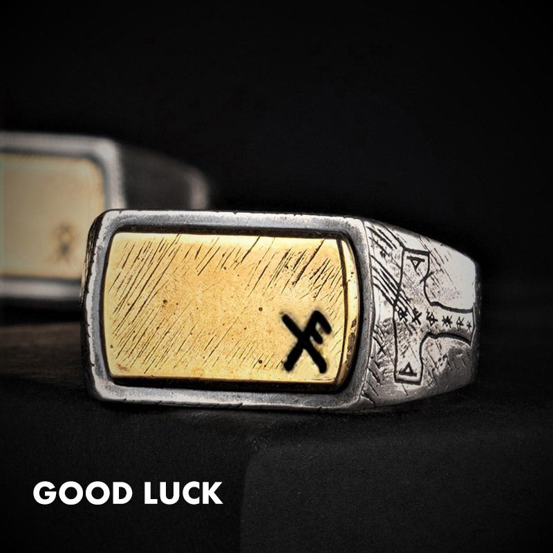 925 Silver Magical Rune Nordic Ring