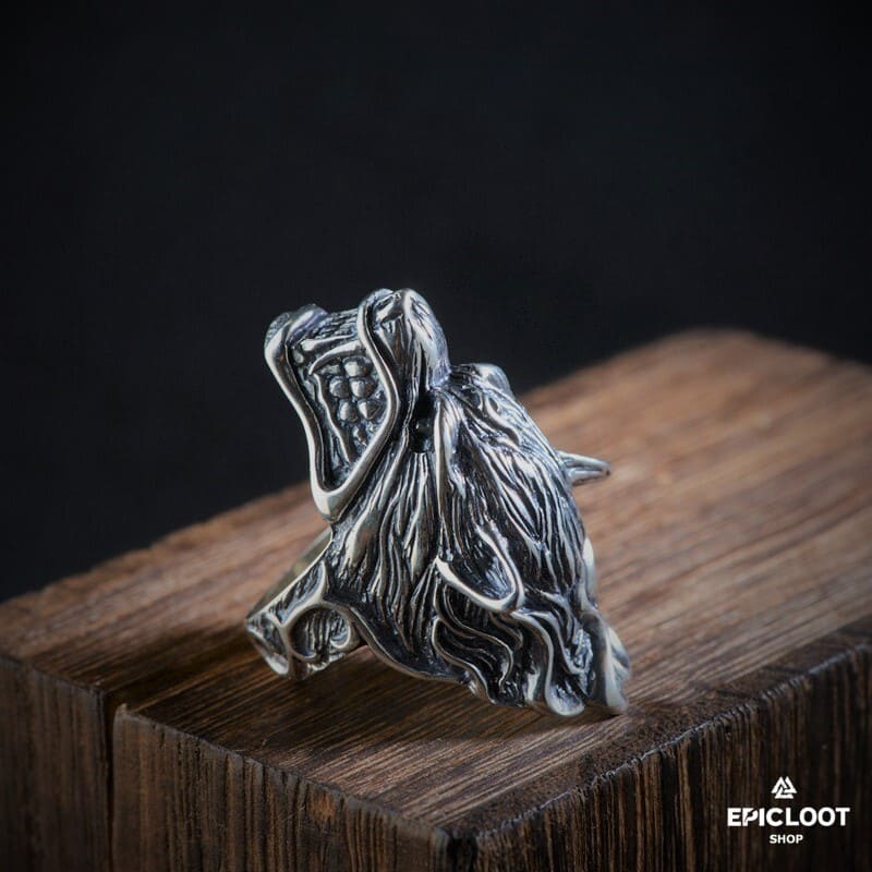 Fenrir Wolf 925 Silver Ring