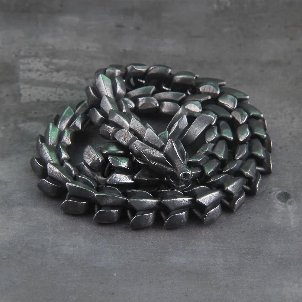 Midgard Serpent Jormungandr necklace