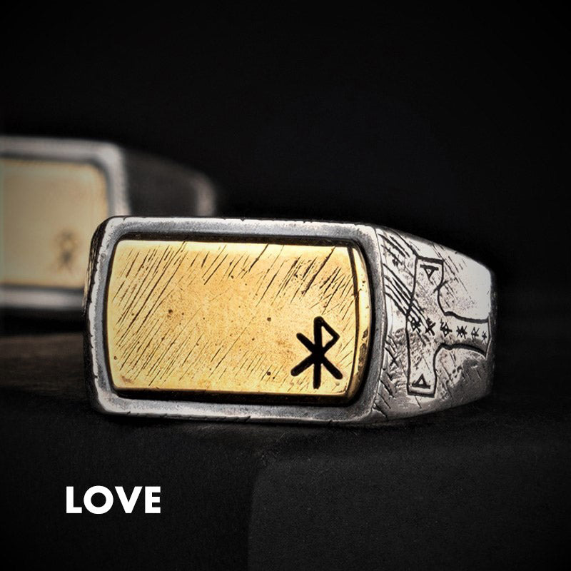 925 Silver Magical Rune Nordic Ring