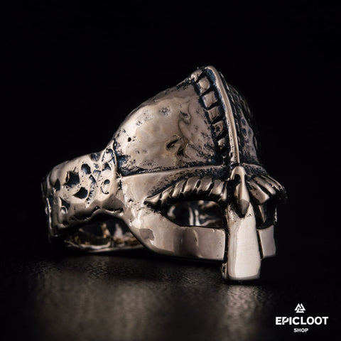 Viking Helmet Bronze Viking Ring