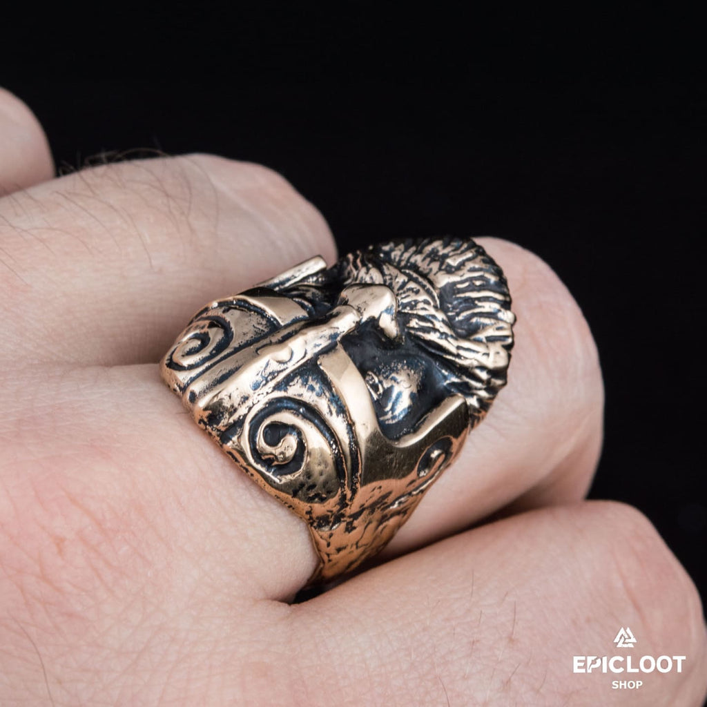 Viking Ring Bronze Scandinavian Ring