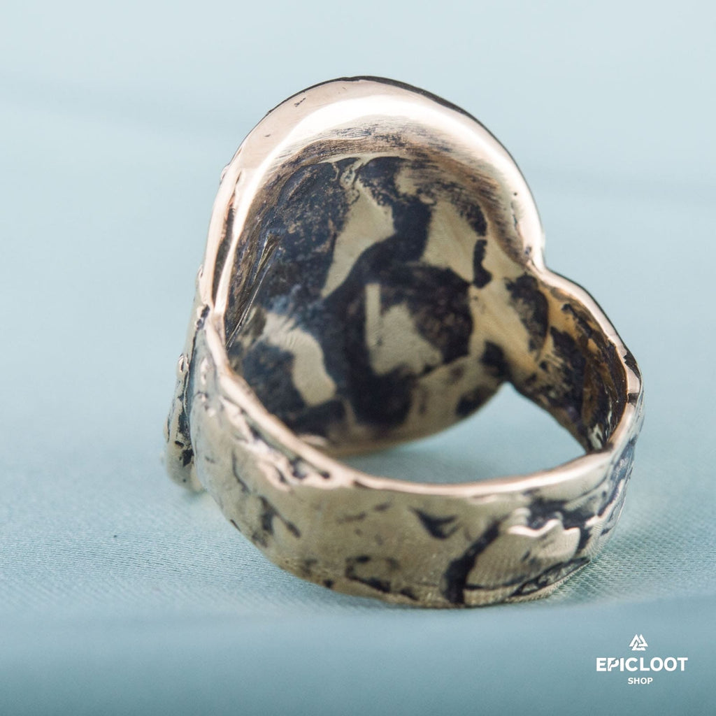 Viking Shield Bronze Ring