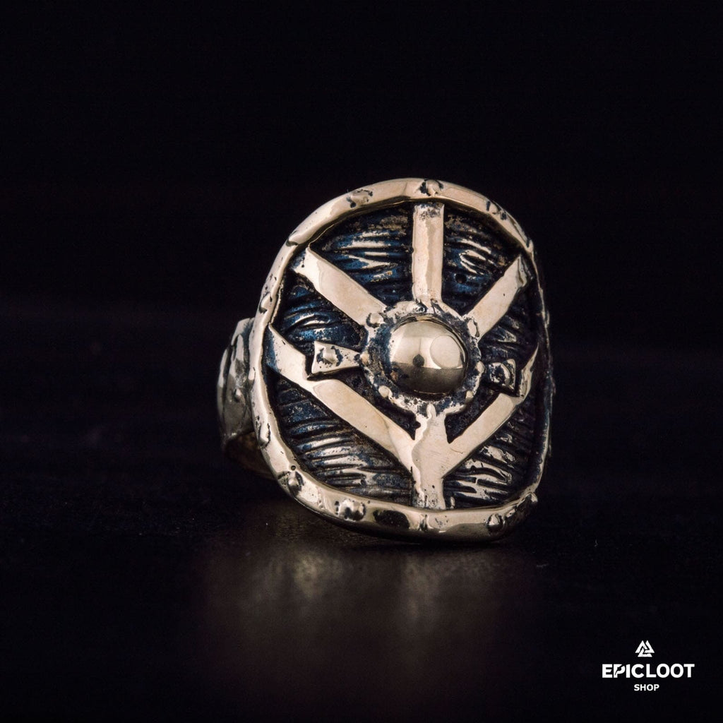 Viking Shield Bronze Ring