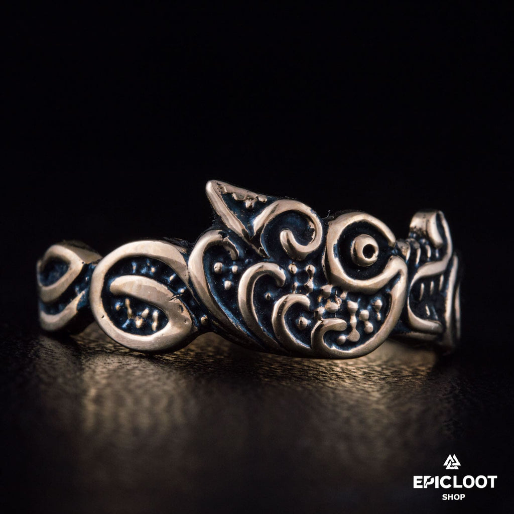 Fenrir Bronze Viking Ring