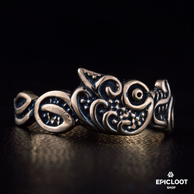 Fenrir Bronze Viking Ring