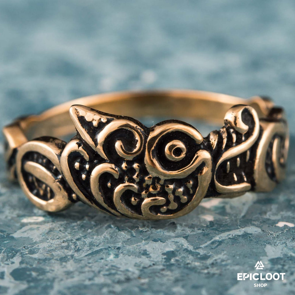 Fenrir Bronze Viking Ring