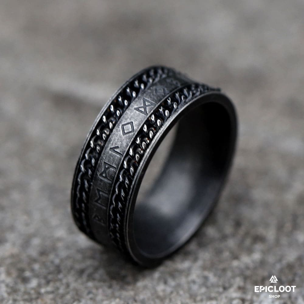 Runic Viking Ring