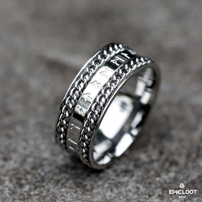 Runic Viking Ring