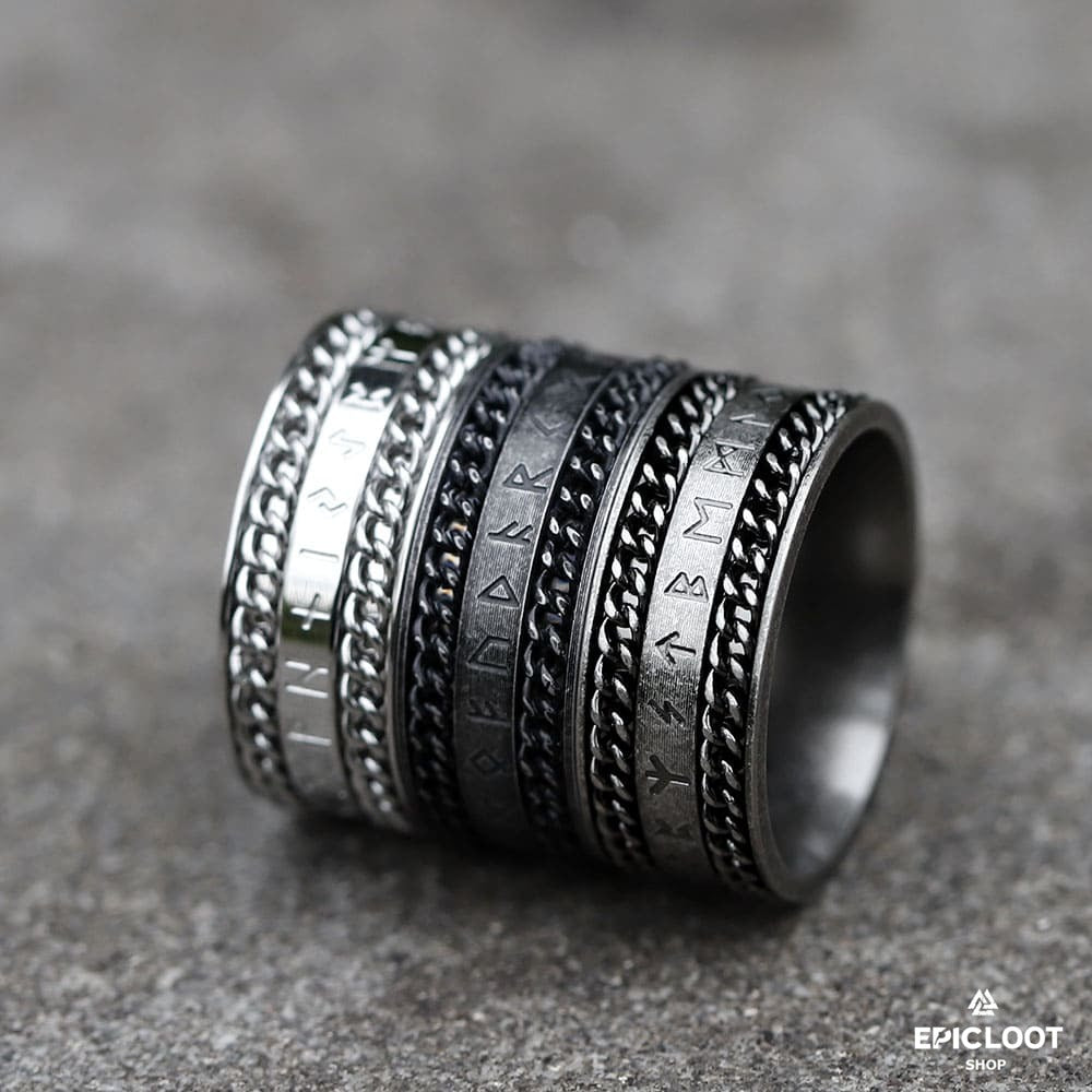 Runic Viking Ring