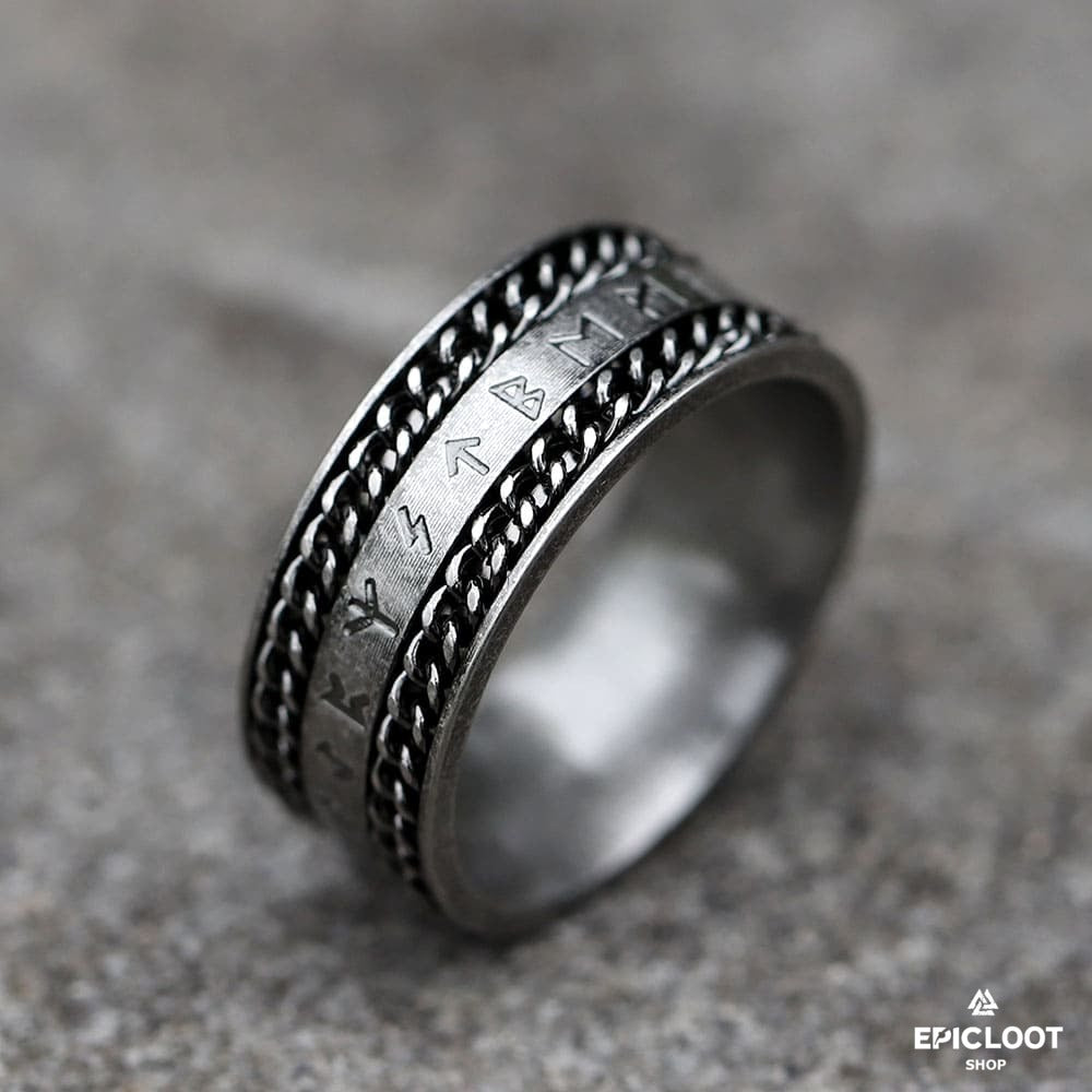 Runic Viking Ring