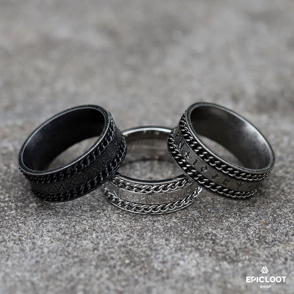 Runic Viking Ring