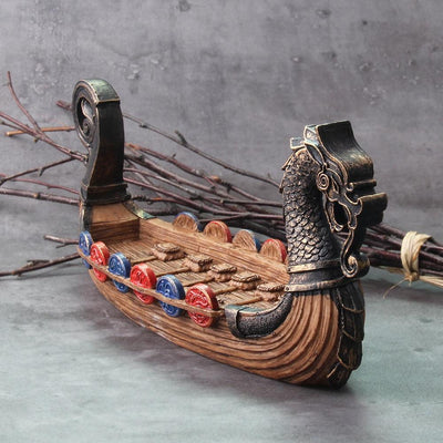Portagioie Drakkar a Forma di Nave Drago Vichinga