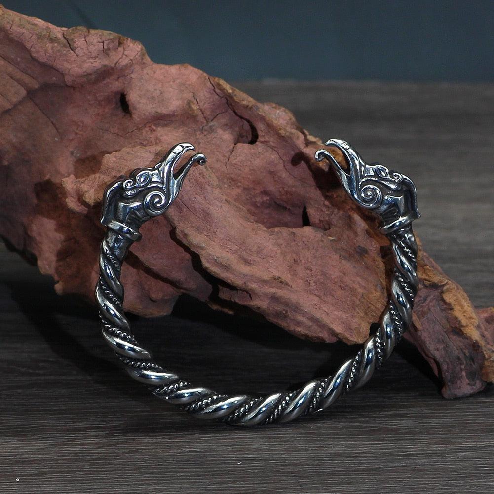 Nordic Viking Scandinavian Dragon Bracelet