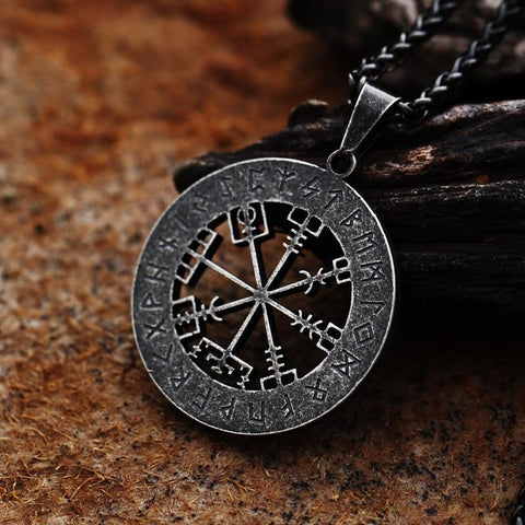 Vegvisir Symbol Pendant Antique Design