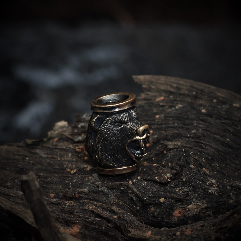 Norse Vikings Bear Beads - 3pcs / lot