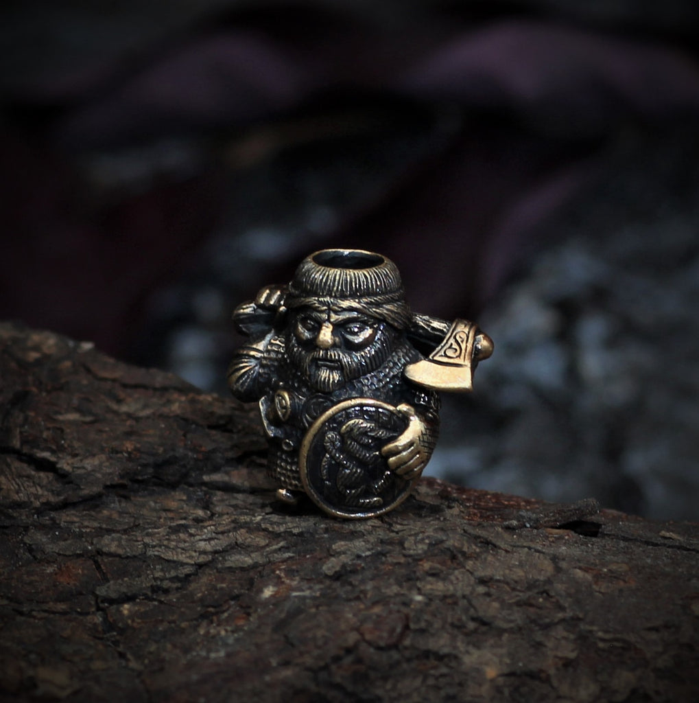 Viking Warrior with Axe Beads - 3pcs / lot