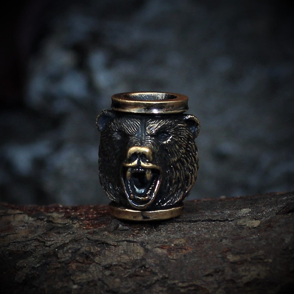 Norse Vikings Bear Beads - 3pcs / lot