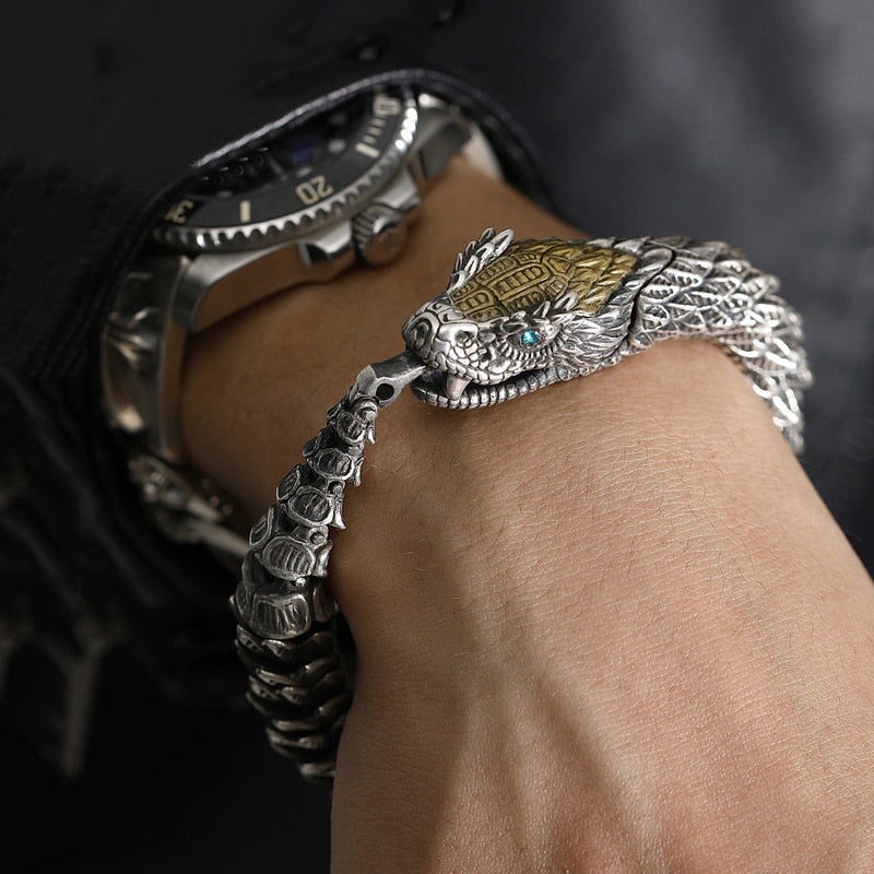 Handmade Jormungandr Snake Bracelet