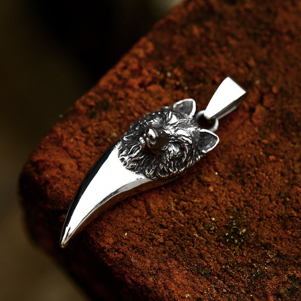 Wolf Tooth-Head Pendant