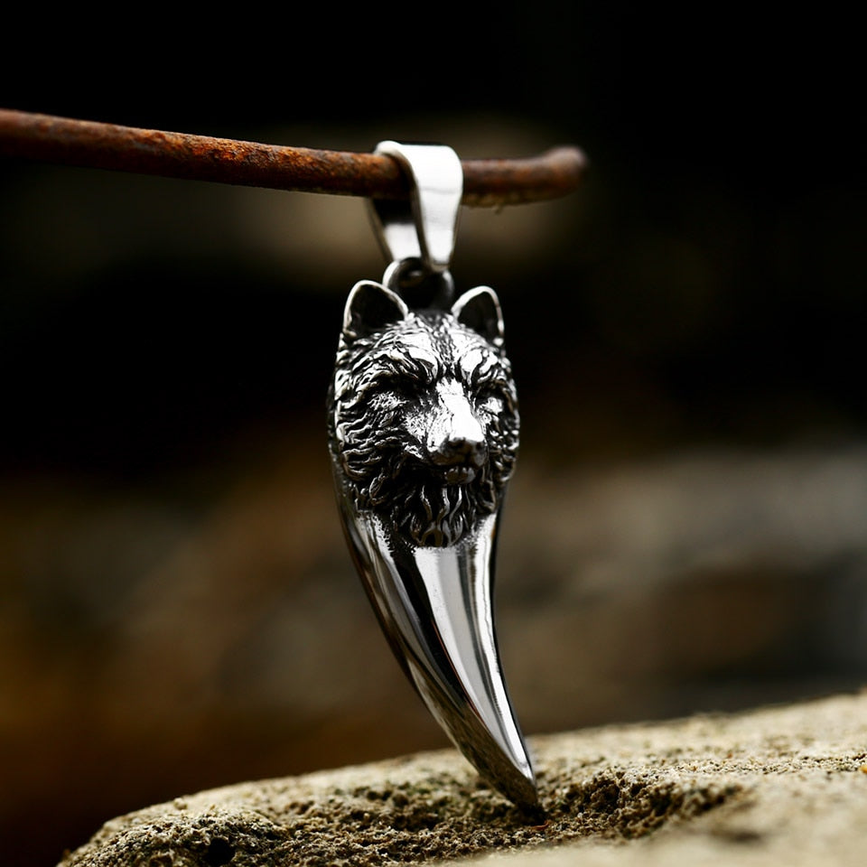 Wolf Tooth-Head Pendant