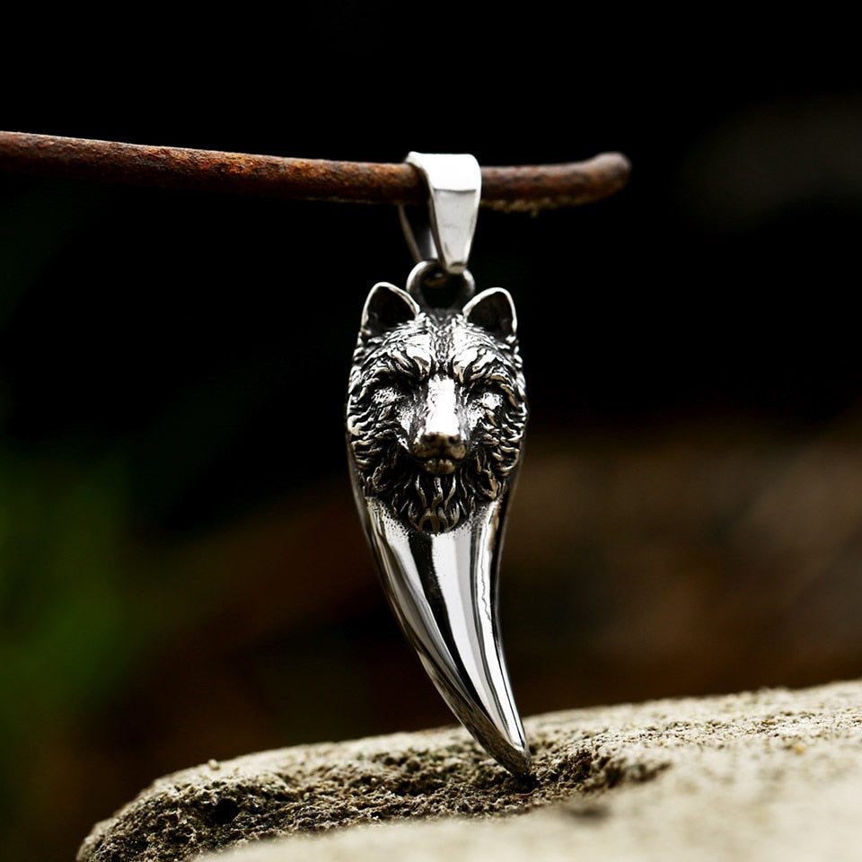 Wolf Tooth-Head Pendant