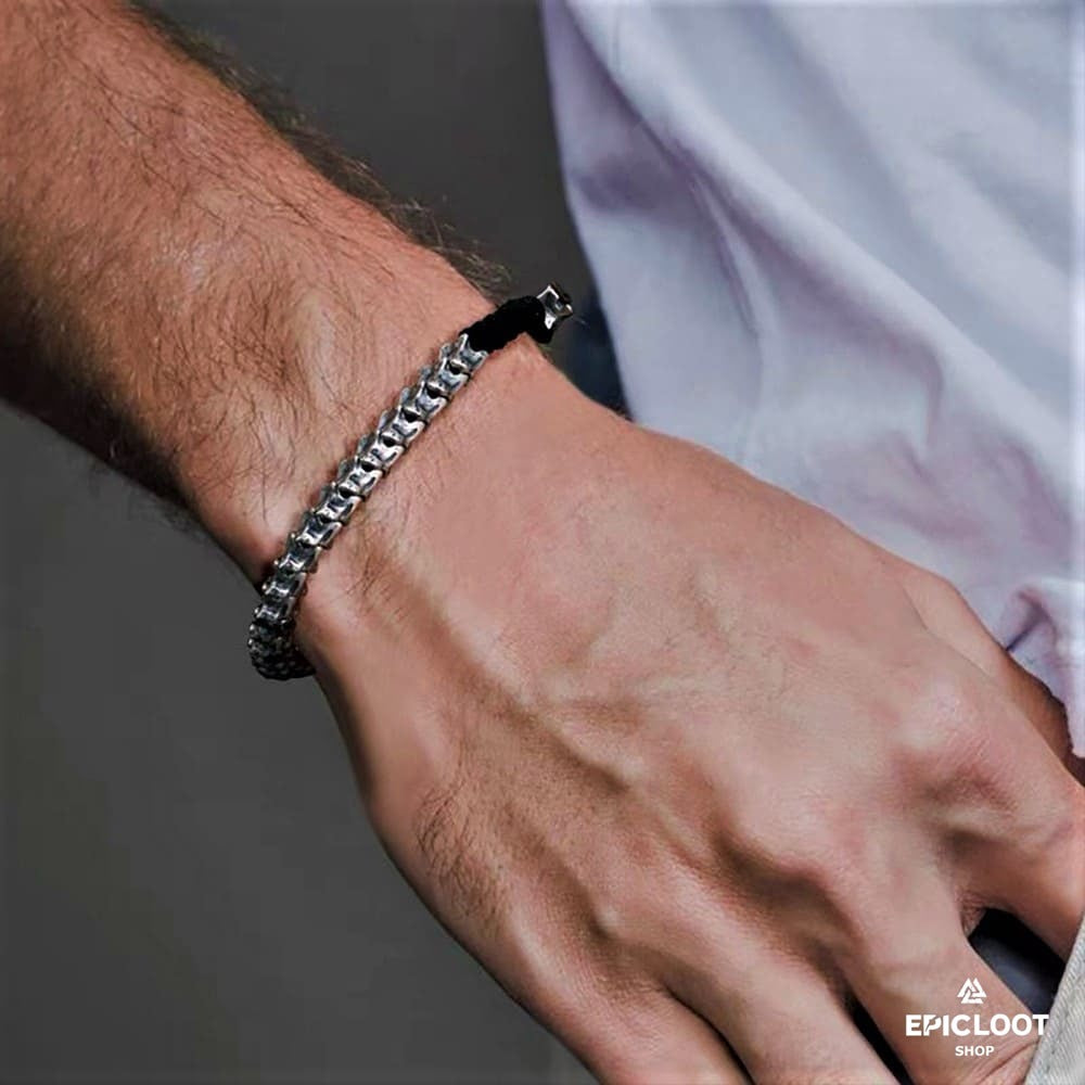 The Midgard Serpent 925 Sterling Silver Bracelet