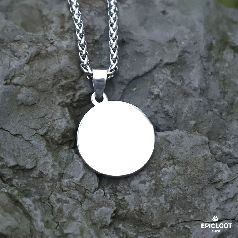 Viking Shield With Valknut Symbol Viking Necklace