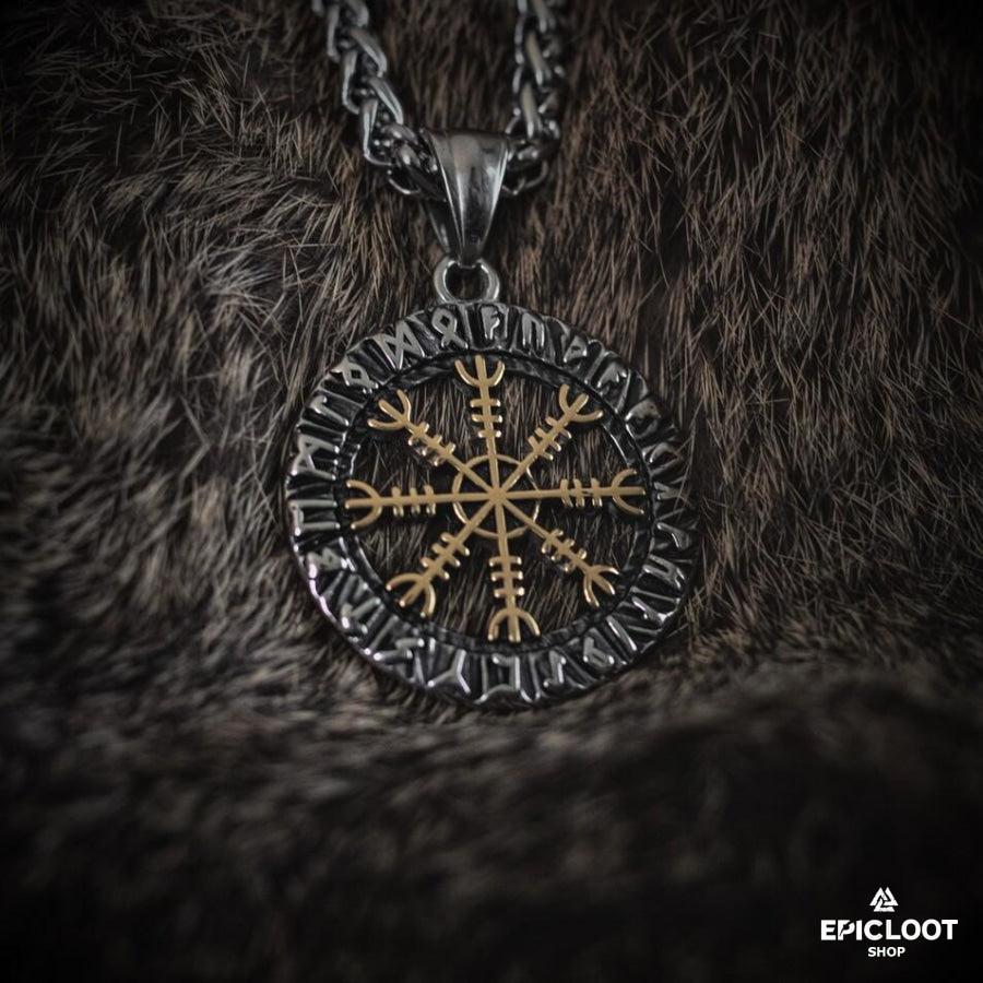 Aegishjalmur Helm Of Awe Runic Necklace