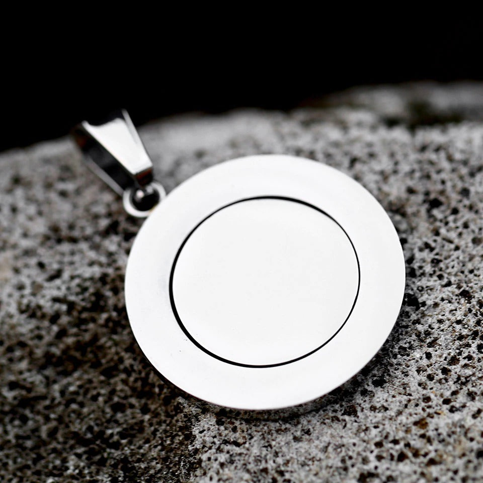 Runic Vegvisir Rotating Pendant.