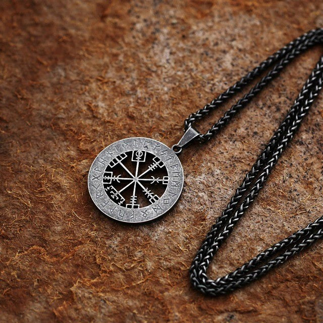 Vegvisir Symbol Pendant Antique Design