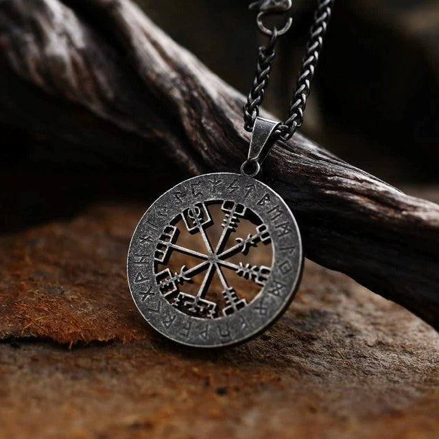 Vegvisir Symbol Pendant Antique Design