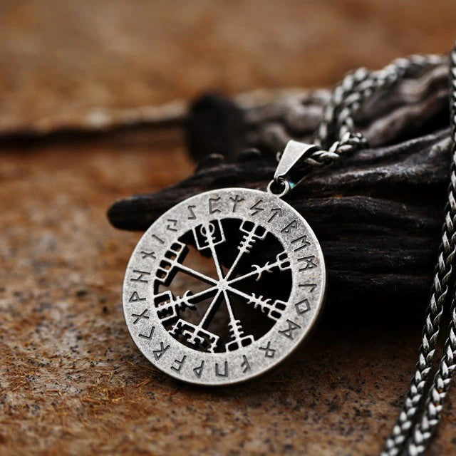 Vegvisir Symbol Pendant Antique Design