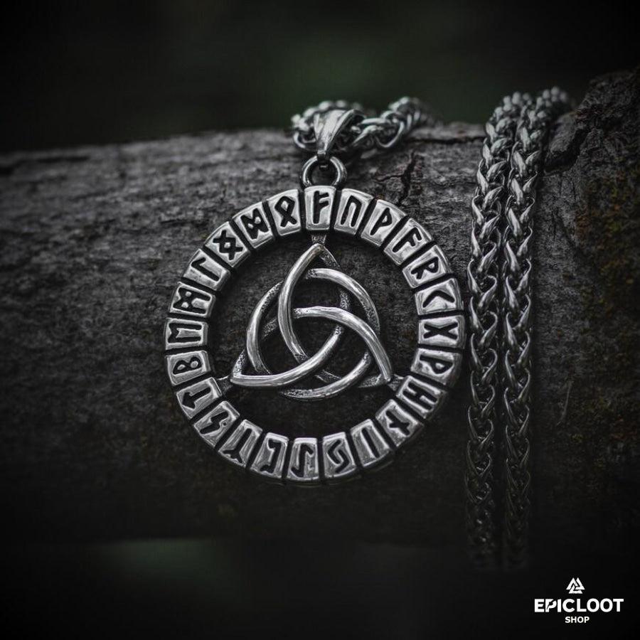 Celtic Trinity Knot Runic Pendant