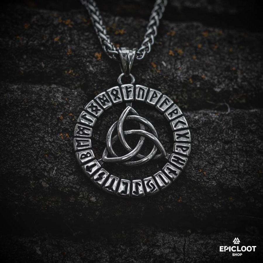 Celtic Trinity Knot Runic Pendant