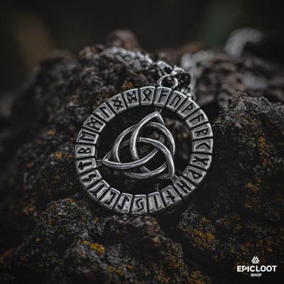 Celtic Trinity Knot Runic Pendant