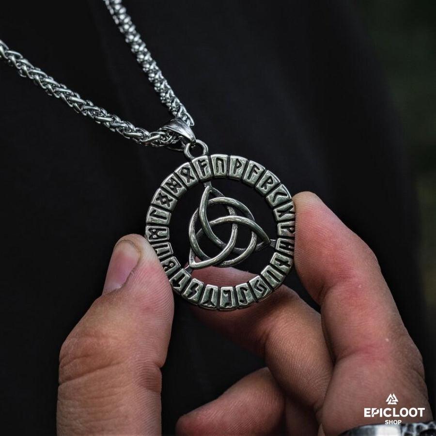 Celtic Trinity Knot Runic Pendant