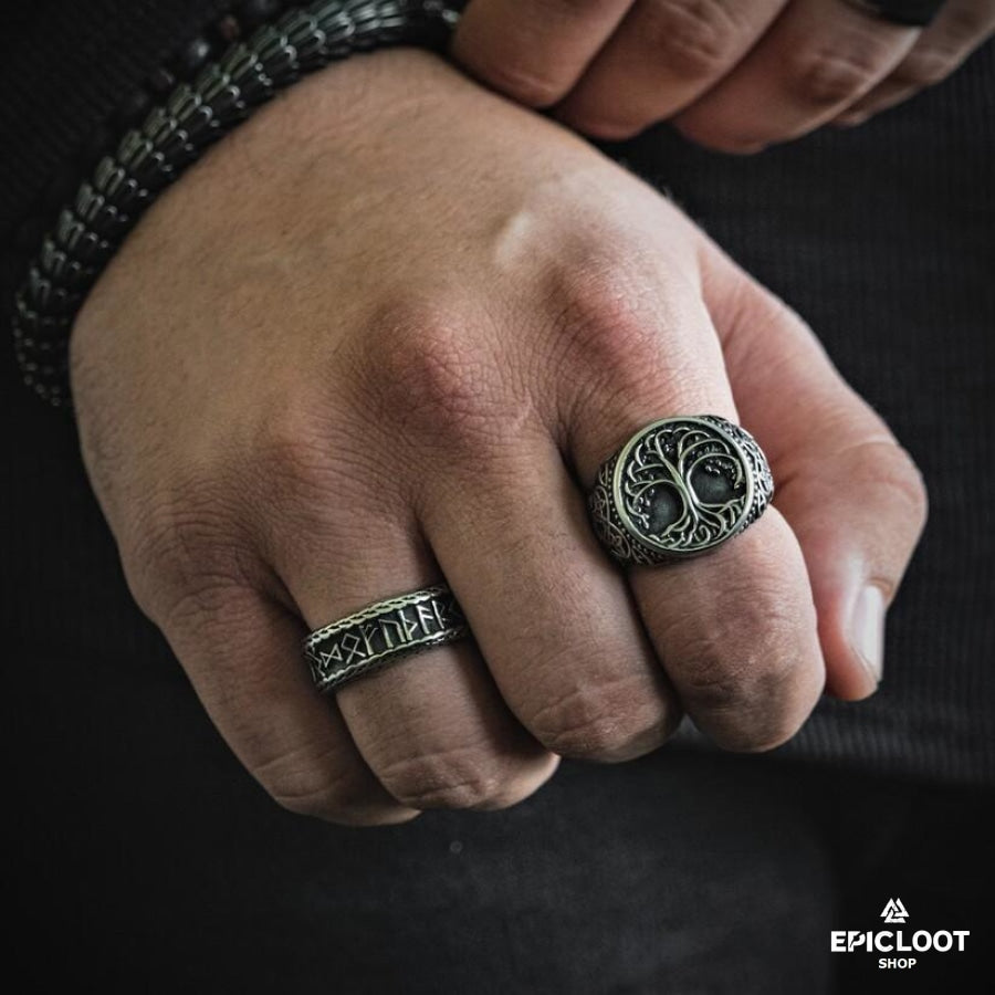 Decorated Yggdrasil Ring