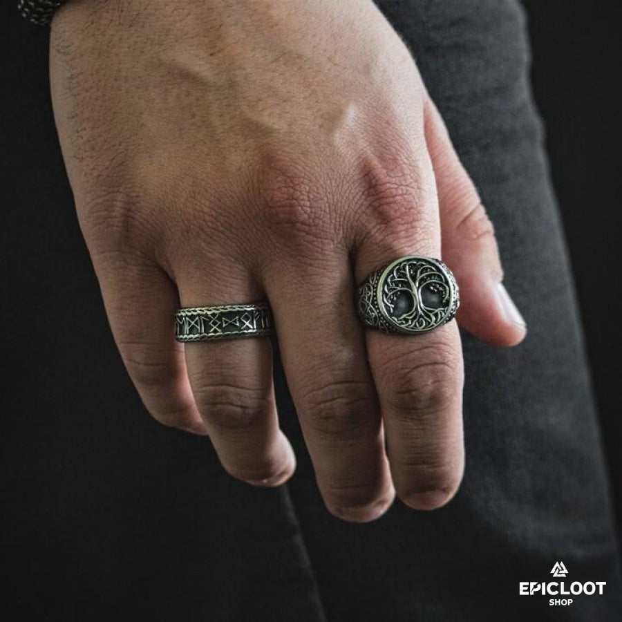 Decorated Yggdrasil Ring