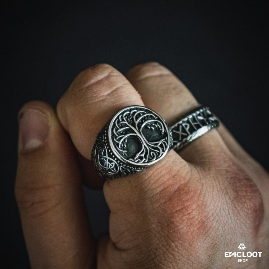 Decorated Yggdrasil Ring