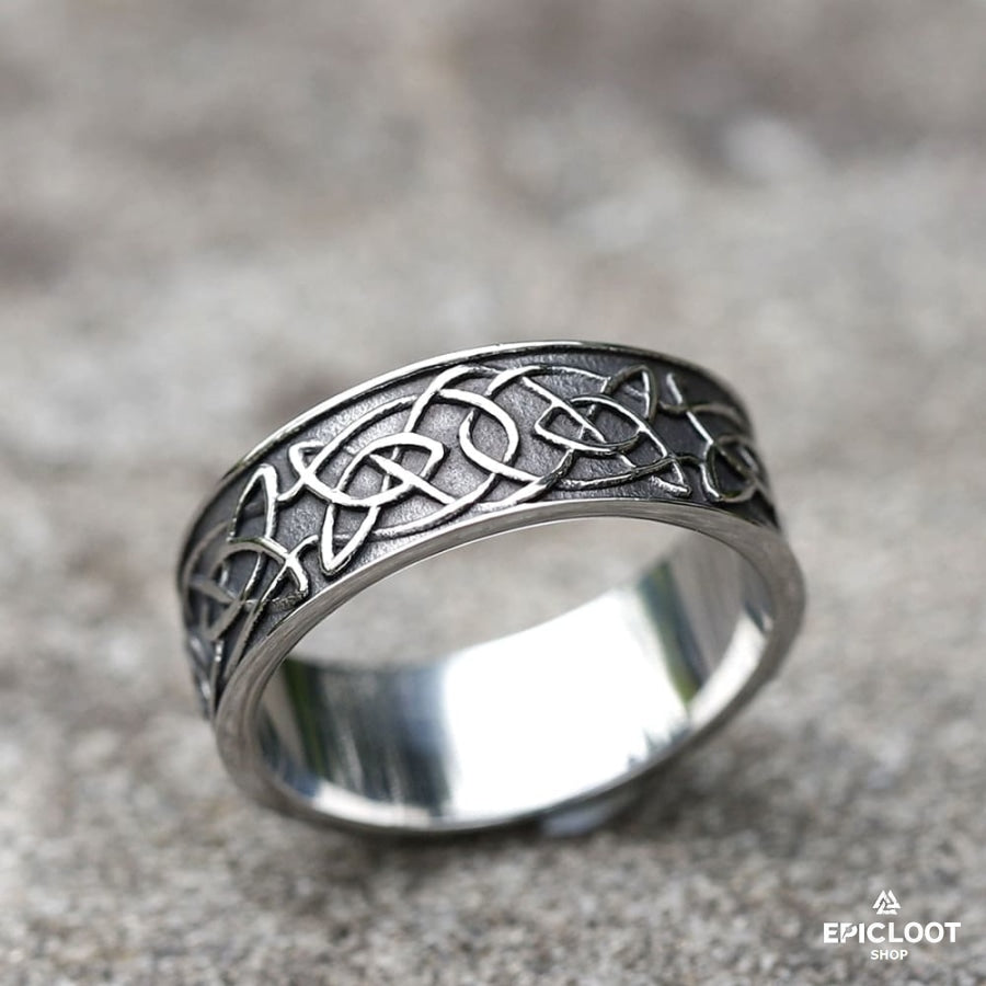 Decorative Norse Raven Viking Ring