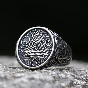 Anello Vichingo Decorativo Con Valknut