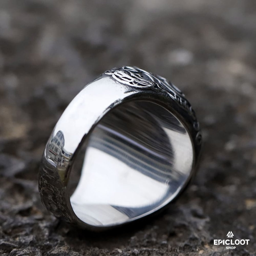 Decorative Valknut Viking Ring