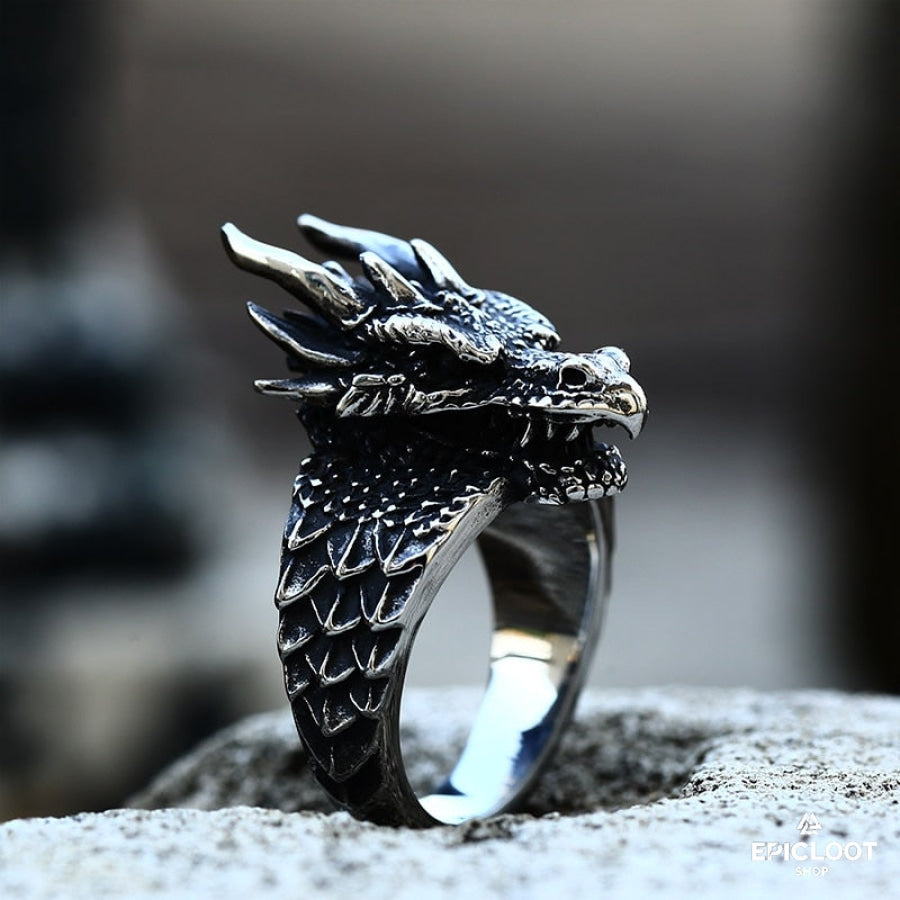 Dragon Head Handmade Ring 7