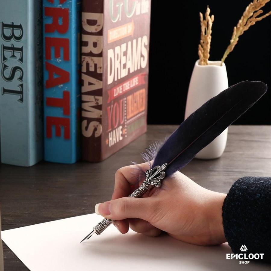 Feather Pen Quill Oblique