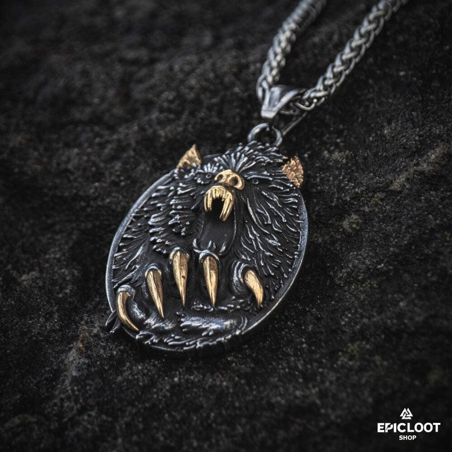 Fenrir Wolf Pendant Neckalce