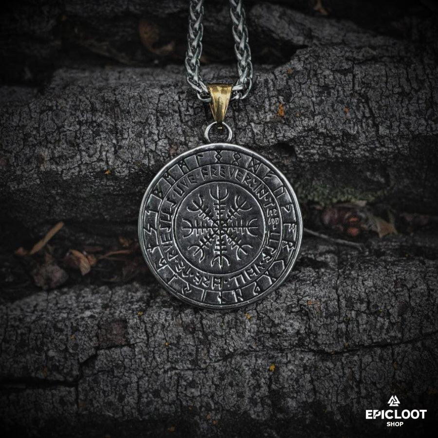 Fenrir Wolf Runic Necklace