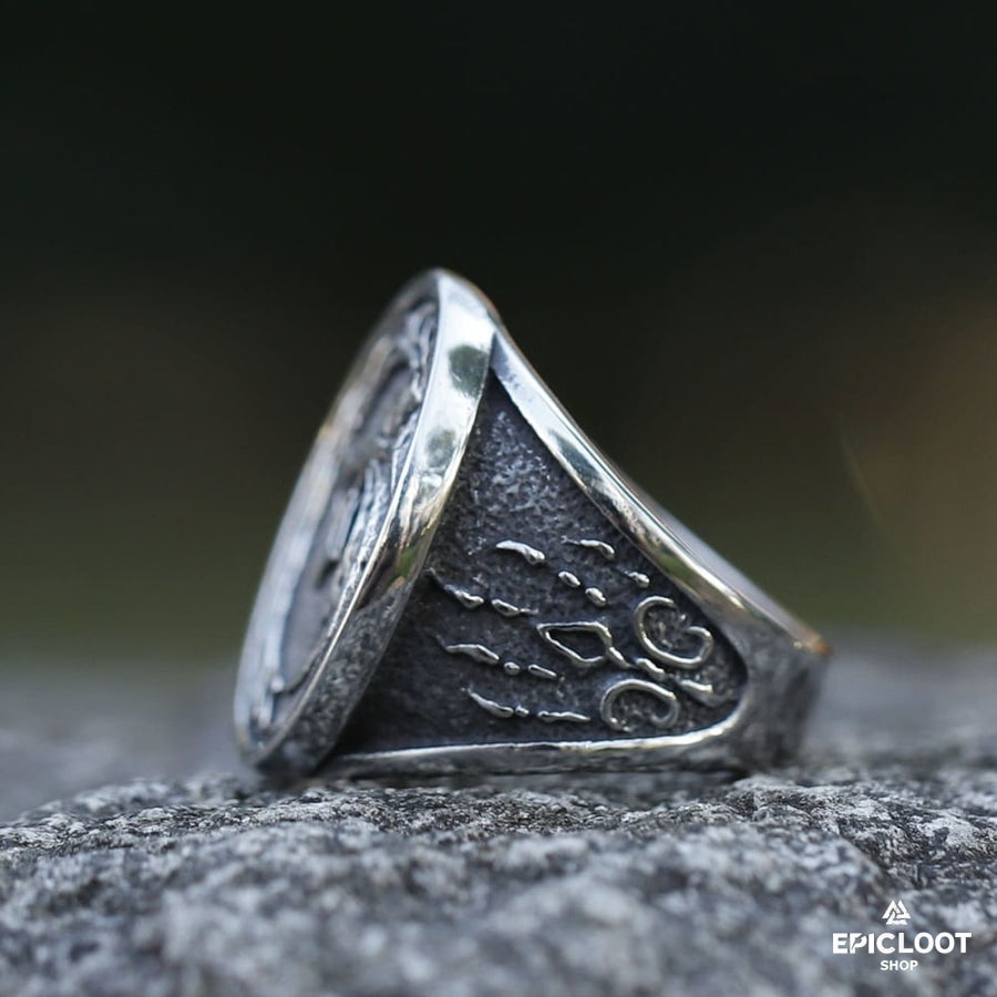 Fenrir Wolf Viking Ring